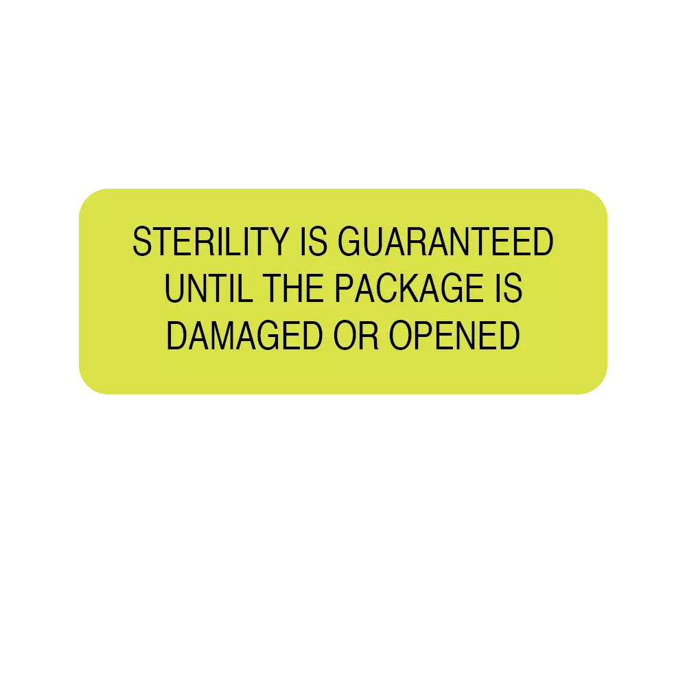 Sterility Is Guaranteed Until
