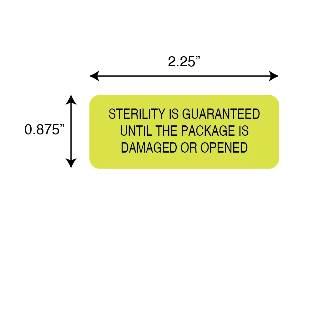 Sterility Is Guaranteed Until