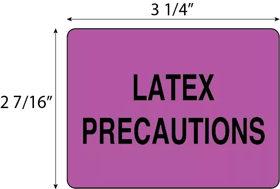 Latex Precaution