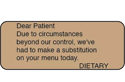 Dear Patient - Due To Circumstances