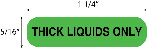 Thick Liquids Only