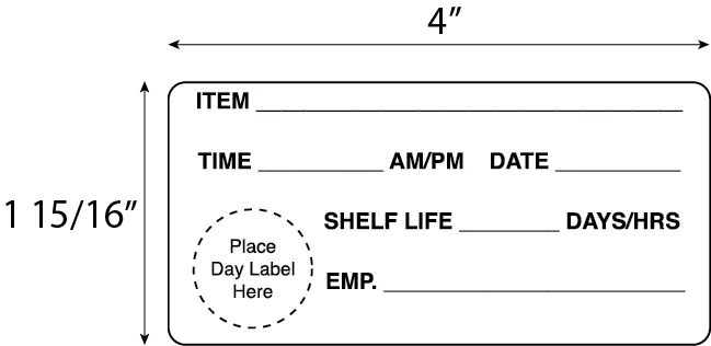 Item/Time/AM/PM Date