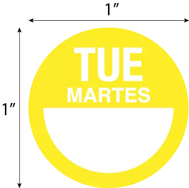 Dissolvable DaySpots - Tuesday/Martes