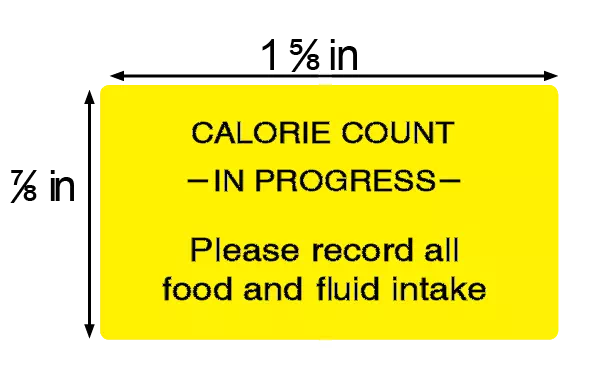 Calorie Count Labels Calorie Count in Progres