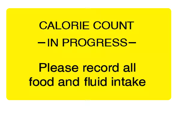 Calorie Count Labels Calorie Count in Progres