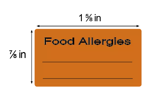 Food Allery Label