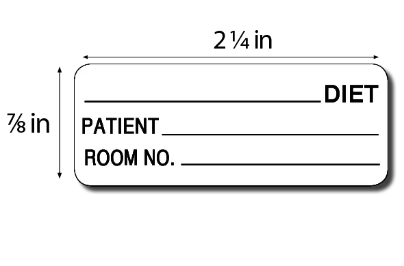 __ Diet / Patient / Room No