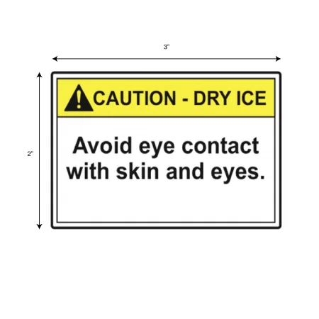 Caution Dry Ice Avoid Eye Contact