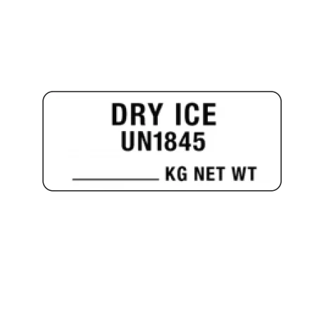 Dry Ice UN1845 ______KG NET WT