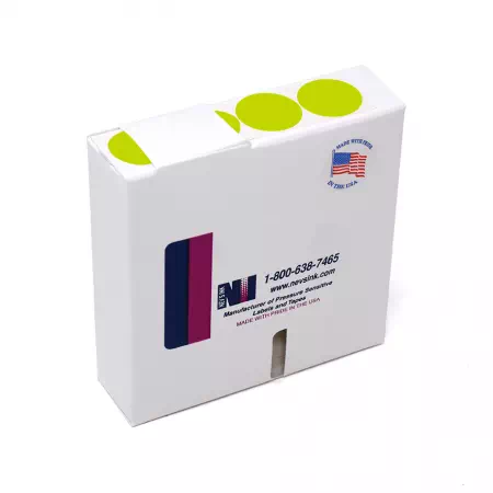 Label, Color Coded Dot Roll Form - 1-1/4