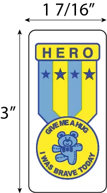 Hero Badge / Give Me A Hug I Was Brave Today