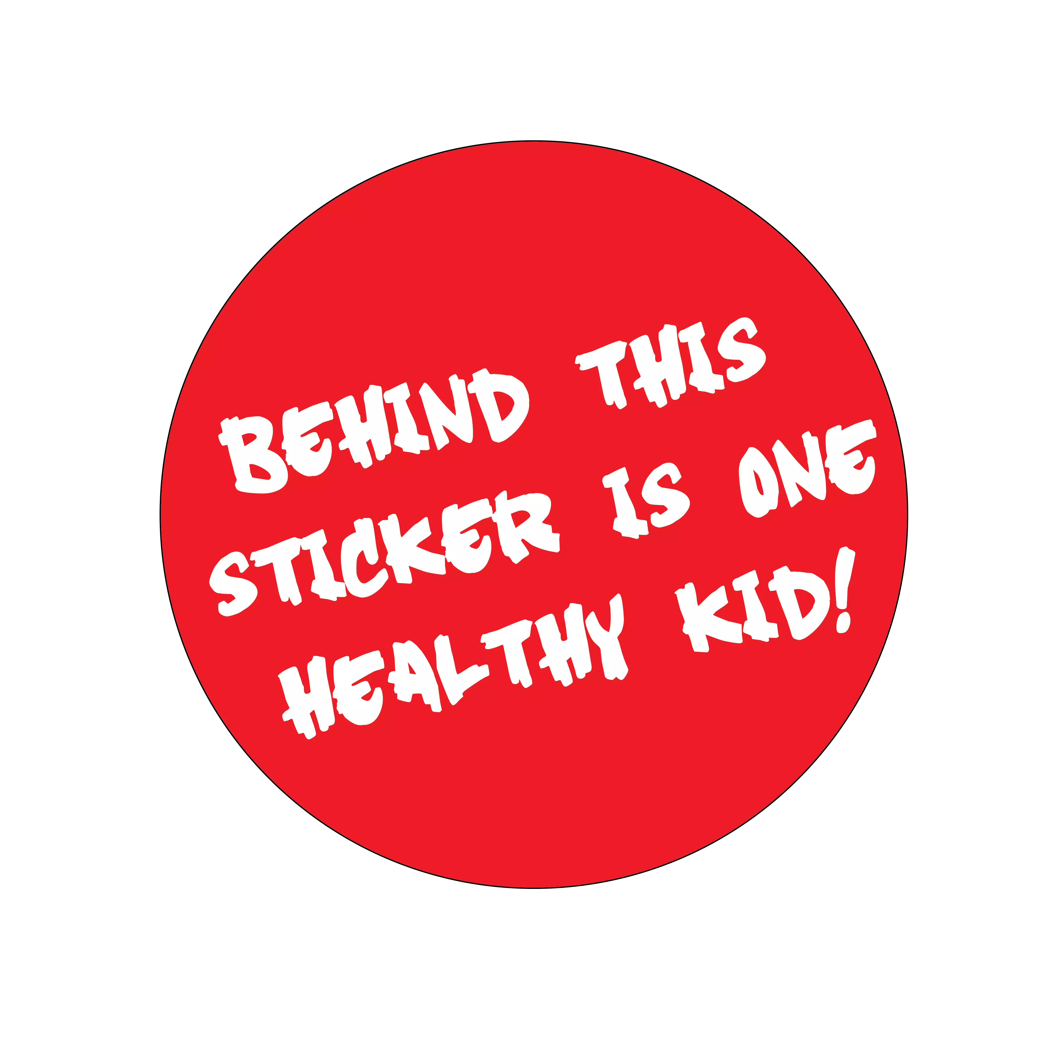 Behind This Sticker Is One Healthy Kid