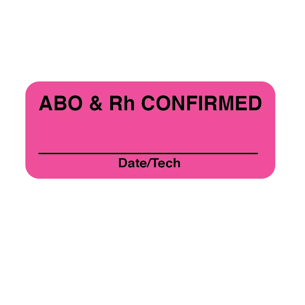 ABO & Rh Confirmed