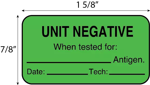 Unit Negative