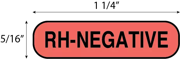 Label, Rh-Negative