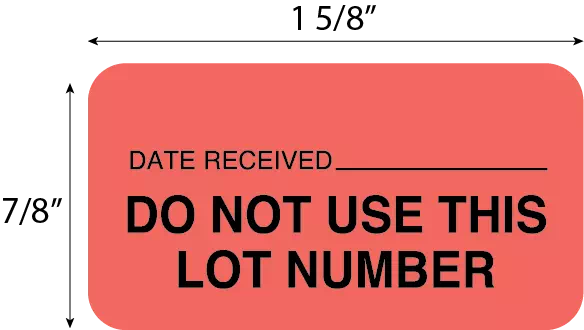Date Received _____________ DO NOT USE THIS LOT NUMBER
