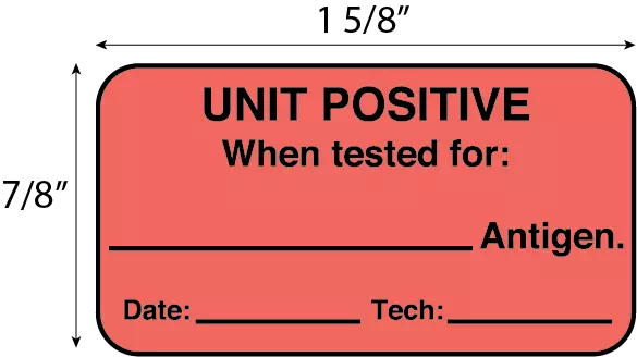 Label, Unit Positive