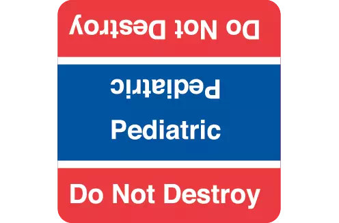 Do Not Destroy Labels - Pediatric