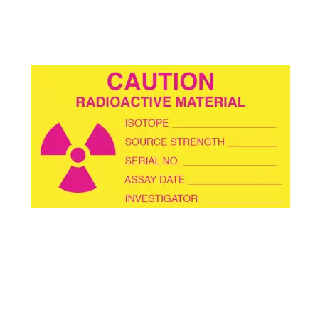 Label - Caution Radioactive Material