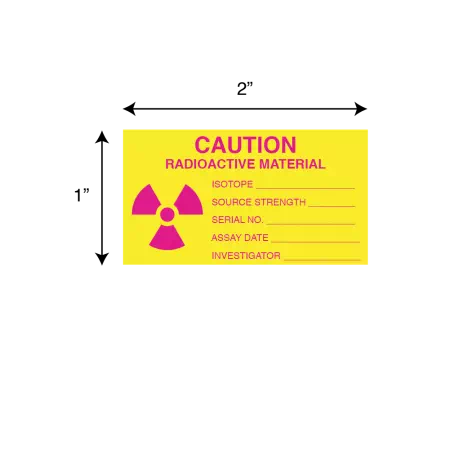 Label - Caution Radioactive Material