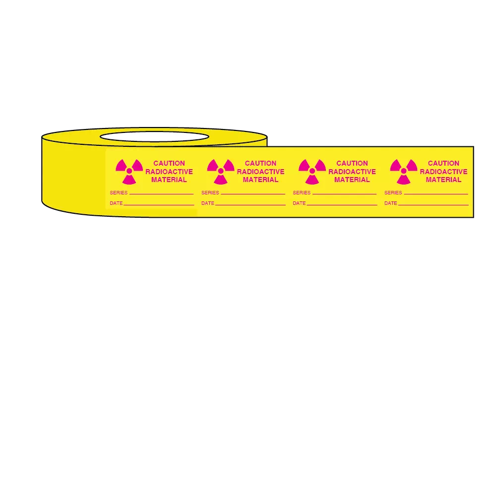 Caution Radioactive Material Series Date write on