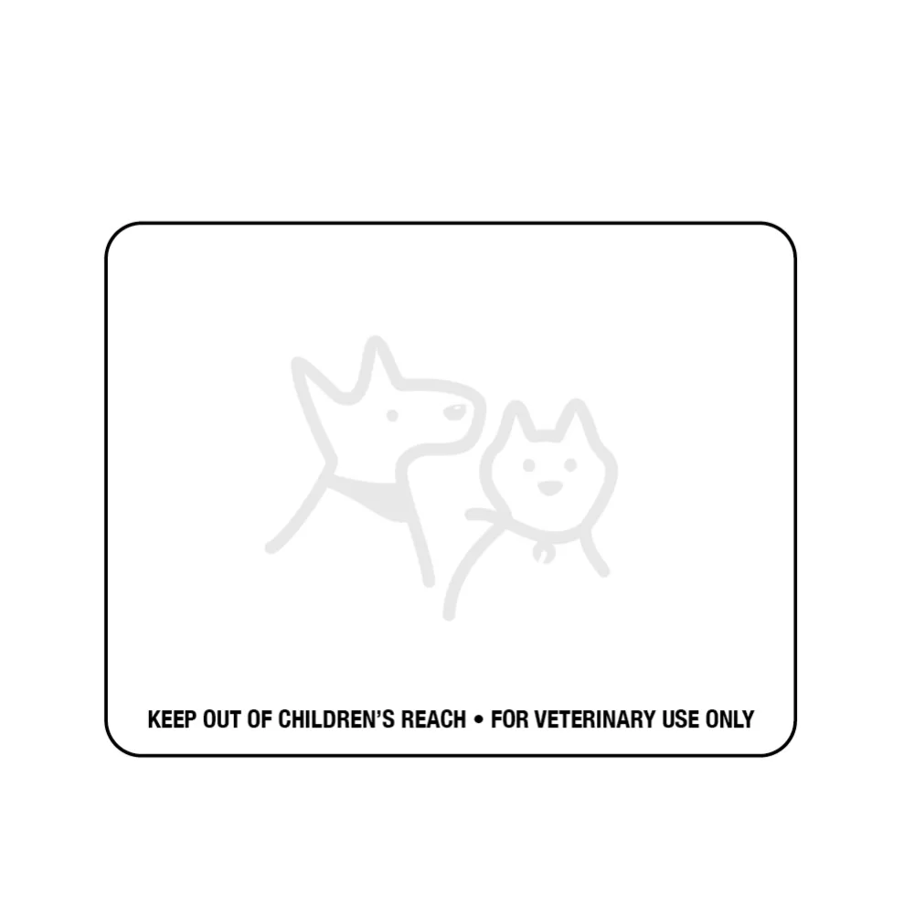 Dymo Prescription Label w/Dog-Cat & Warning Message