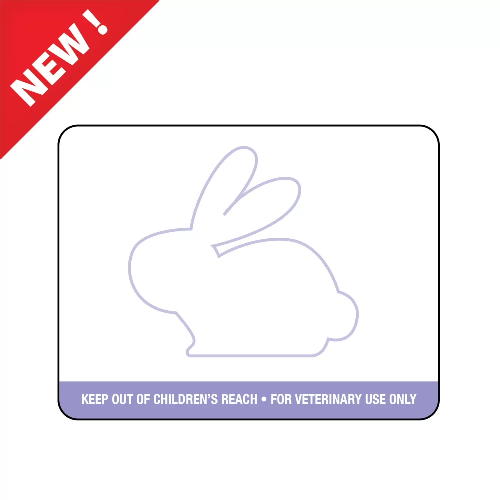 Dymo Prescription Label w/Easter Bunny