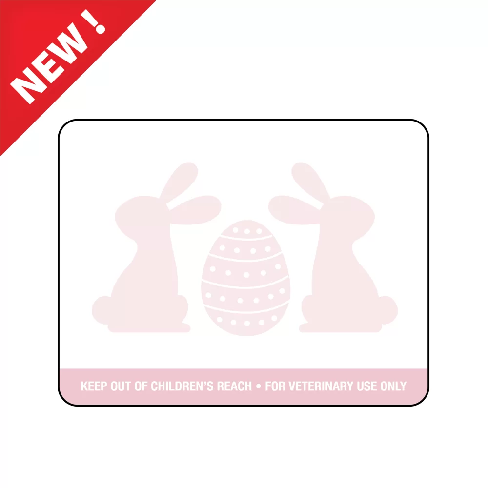 Dymo Prescription Label w/ Easter Eggs and Bu