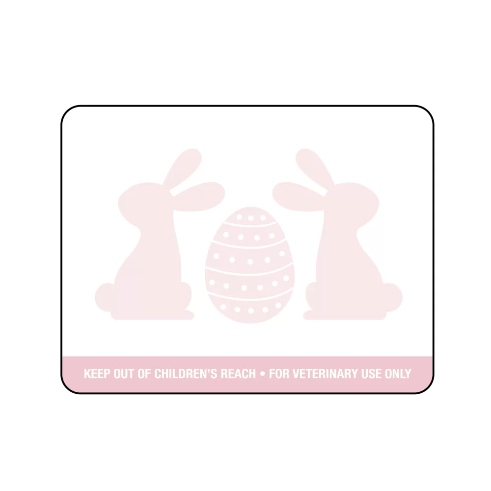 Dymo Prescription Label w/ Easter Eggs and Bu