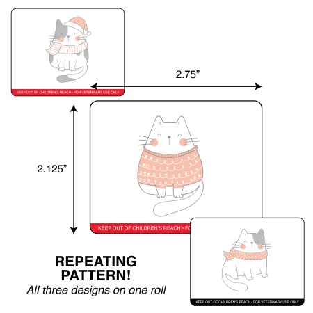 Dymo Label &#34;Holiday Cats&#34; 10pk