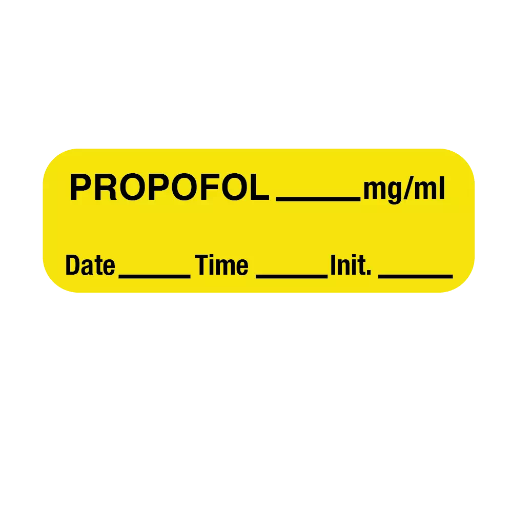 Label, Propofol