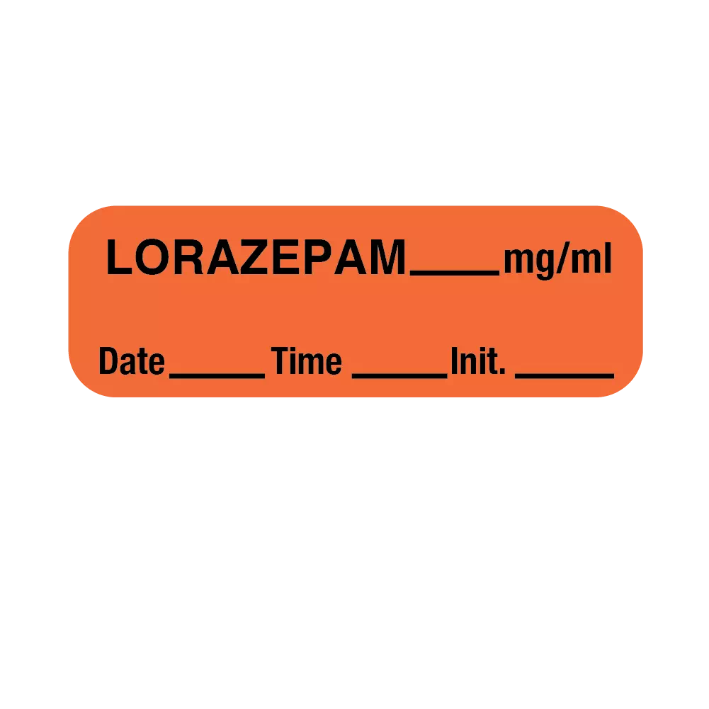 Label, Lorazepam