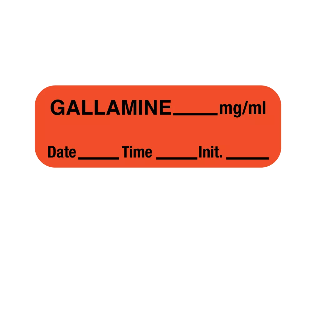 Label, Gallamine