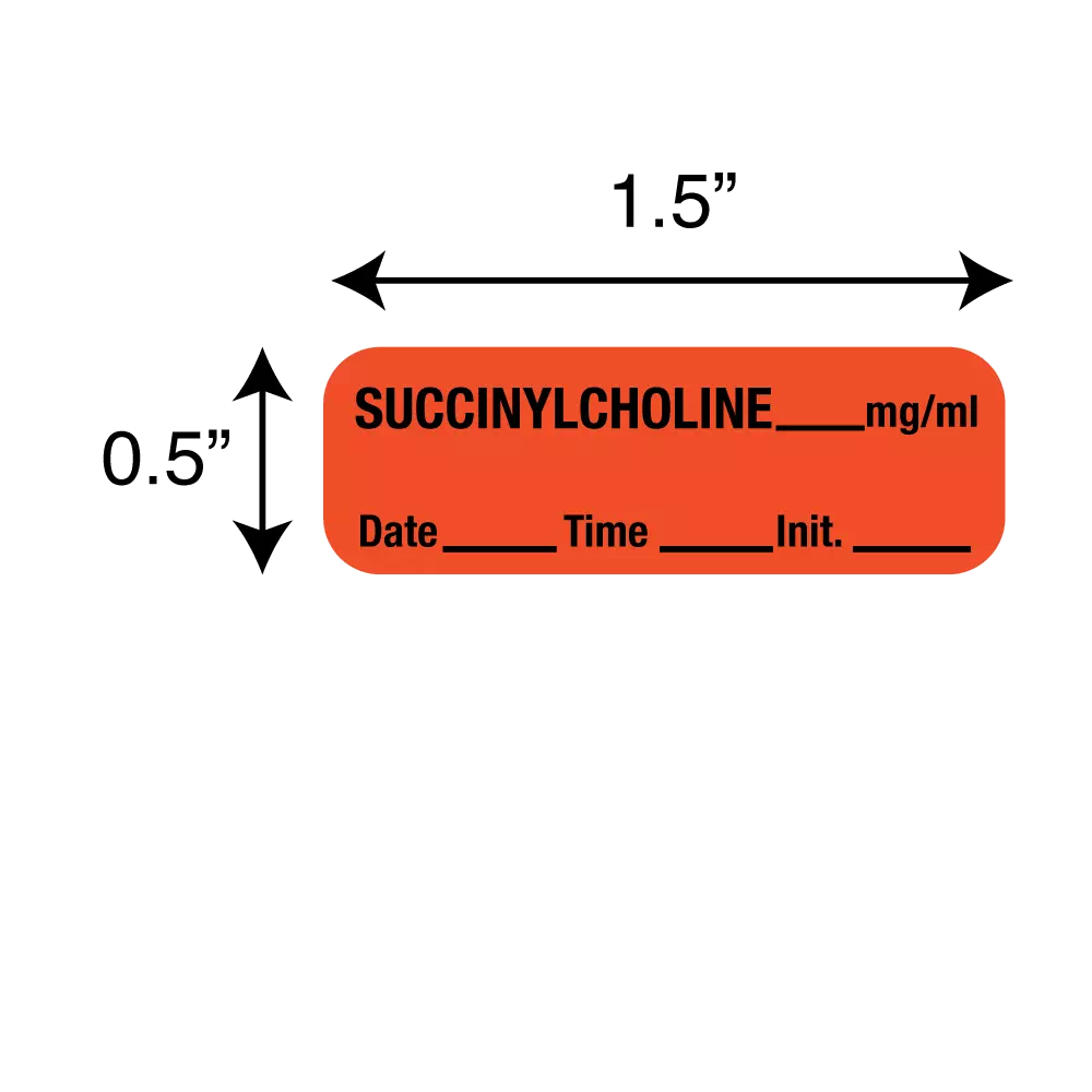 Label, Succinylcholine