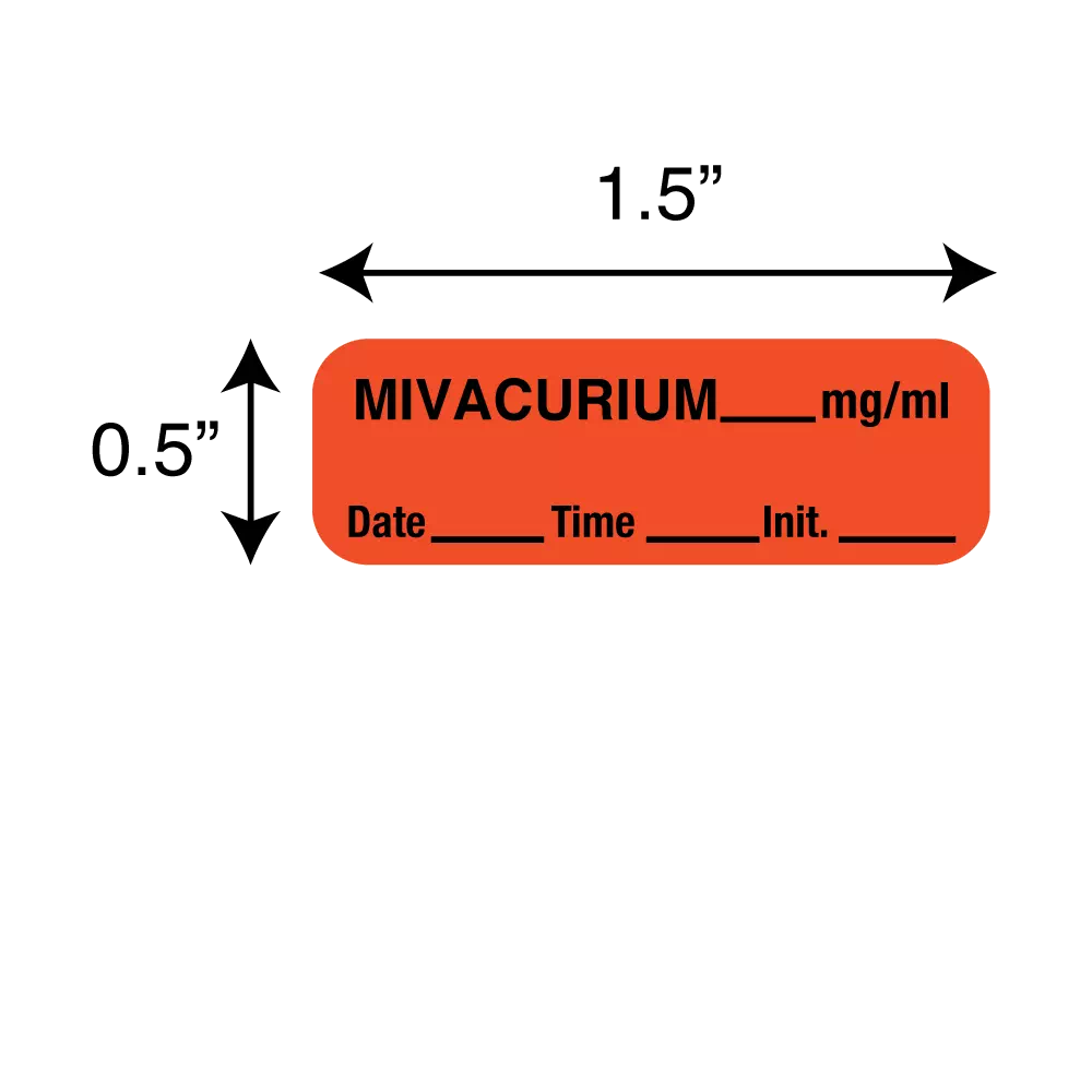 Label, Mivacurium