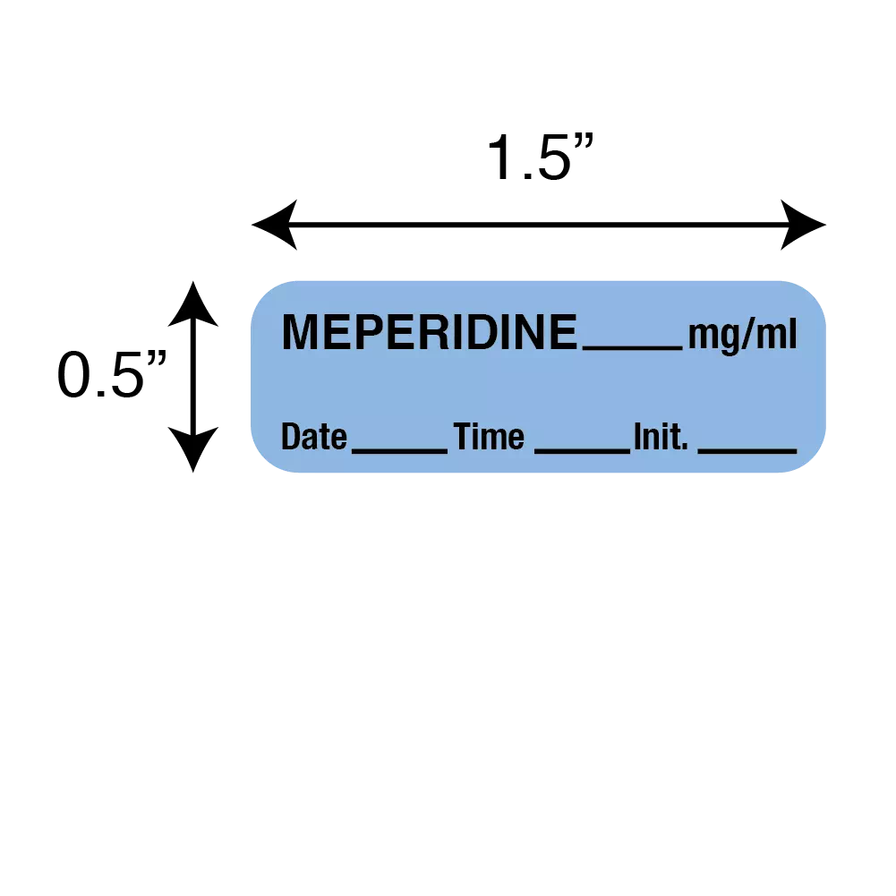 Label, Meperidine