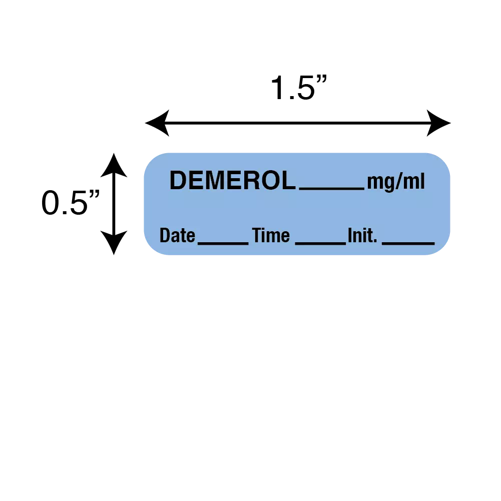 Label, Demerol
