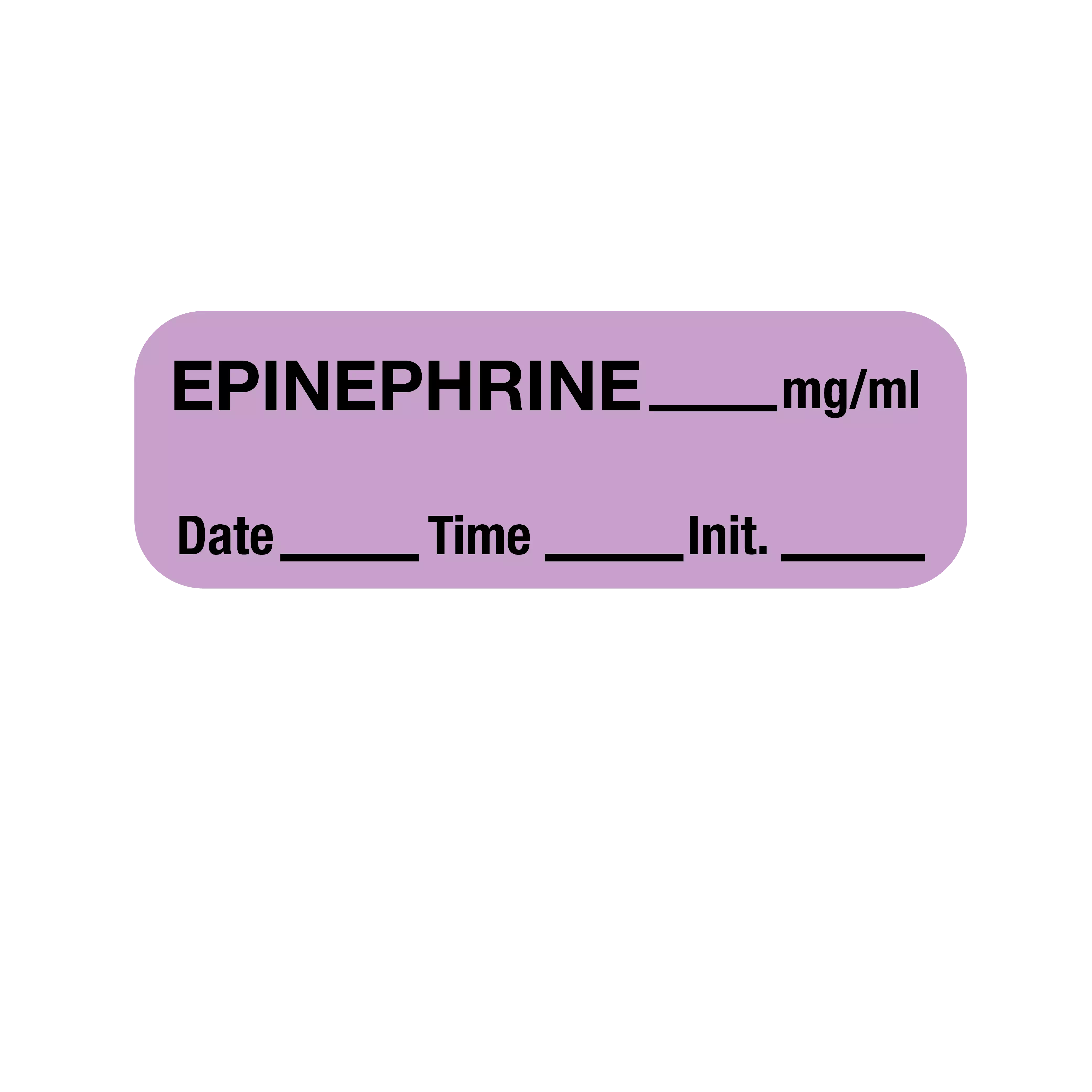 Label, Epinephrine