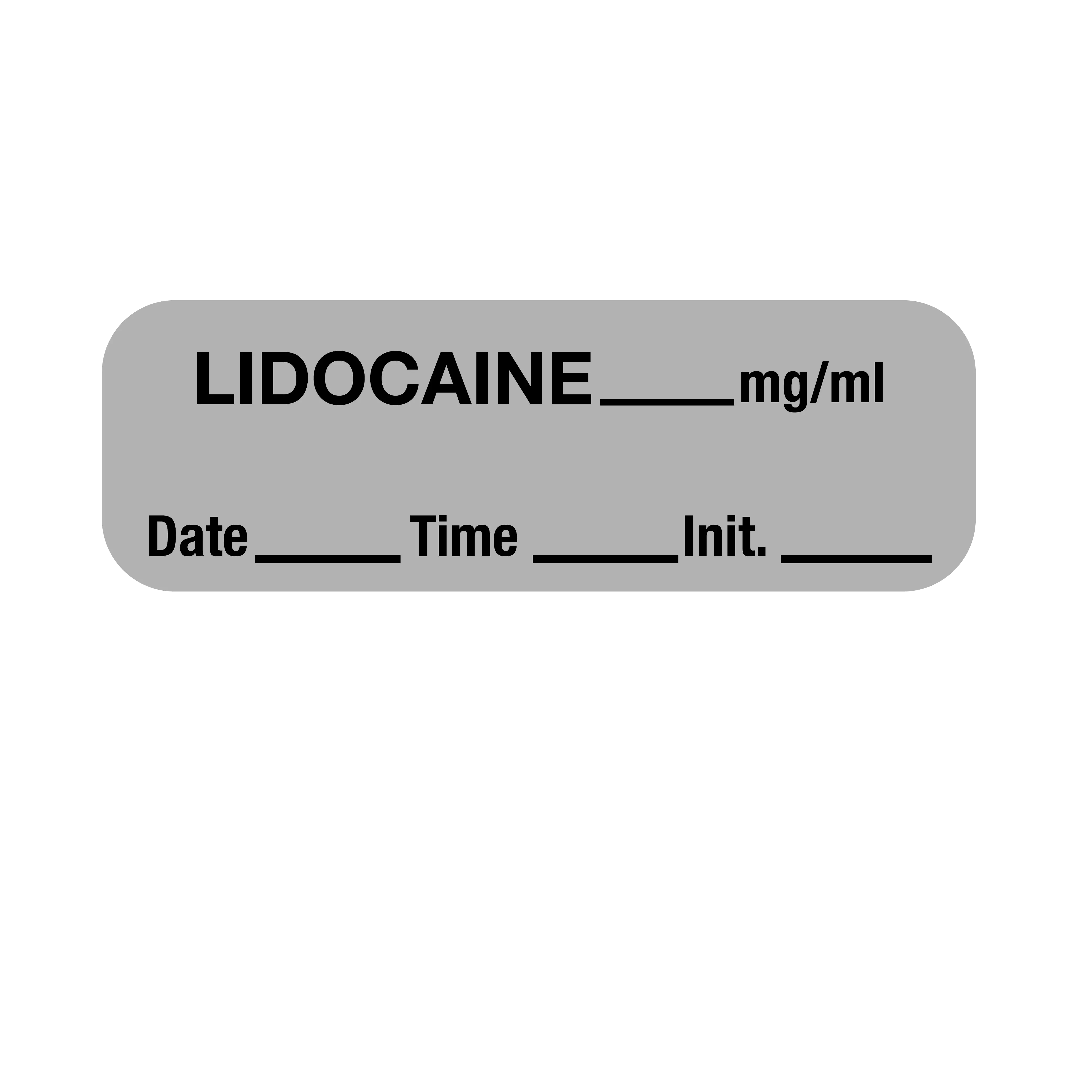 Label, Lidocaine