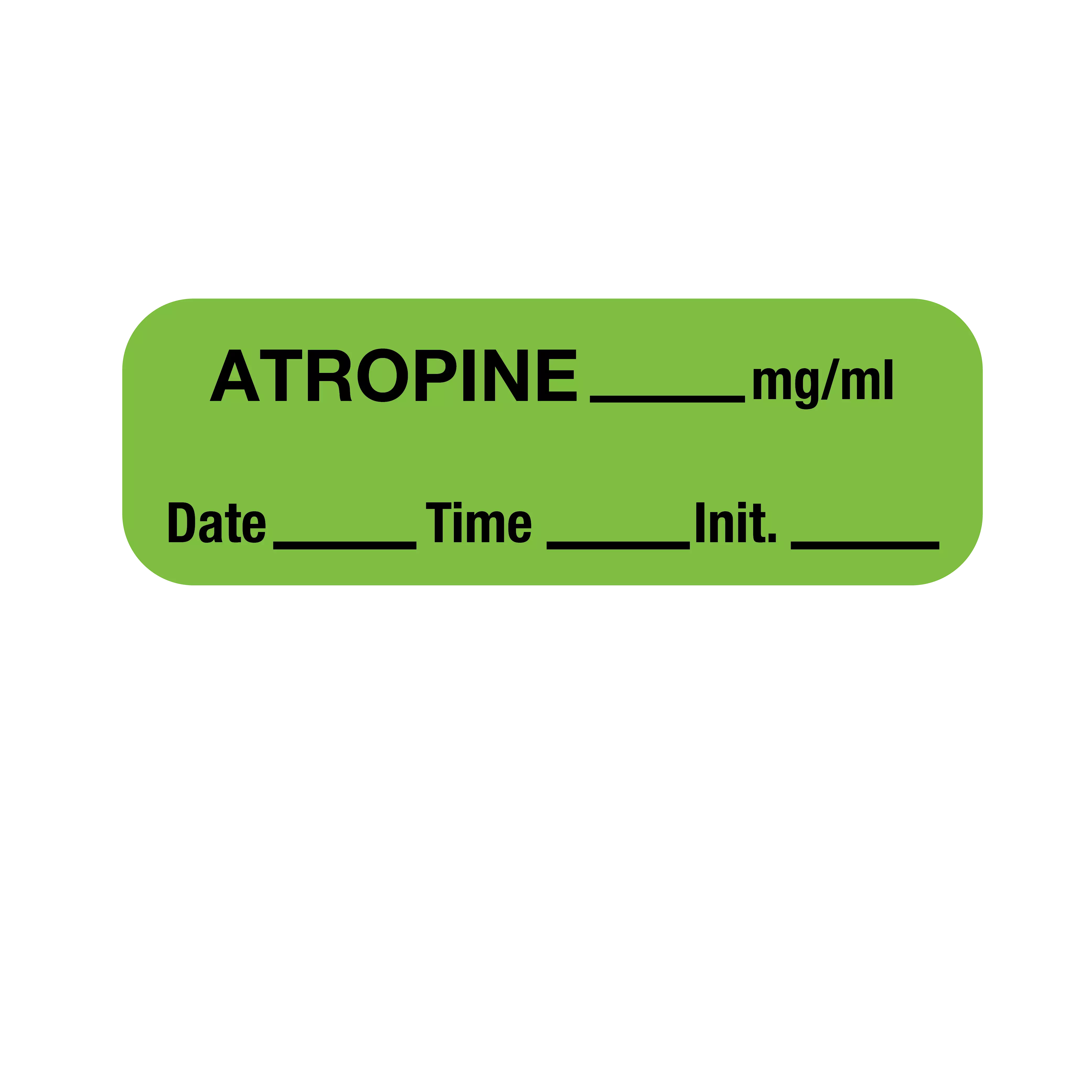 Label, Atropine