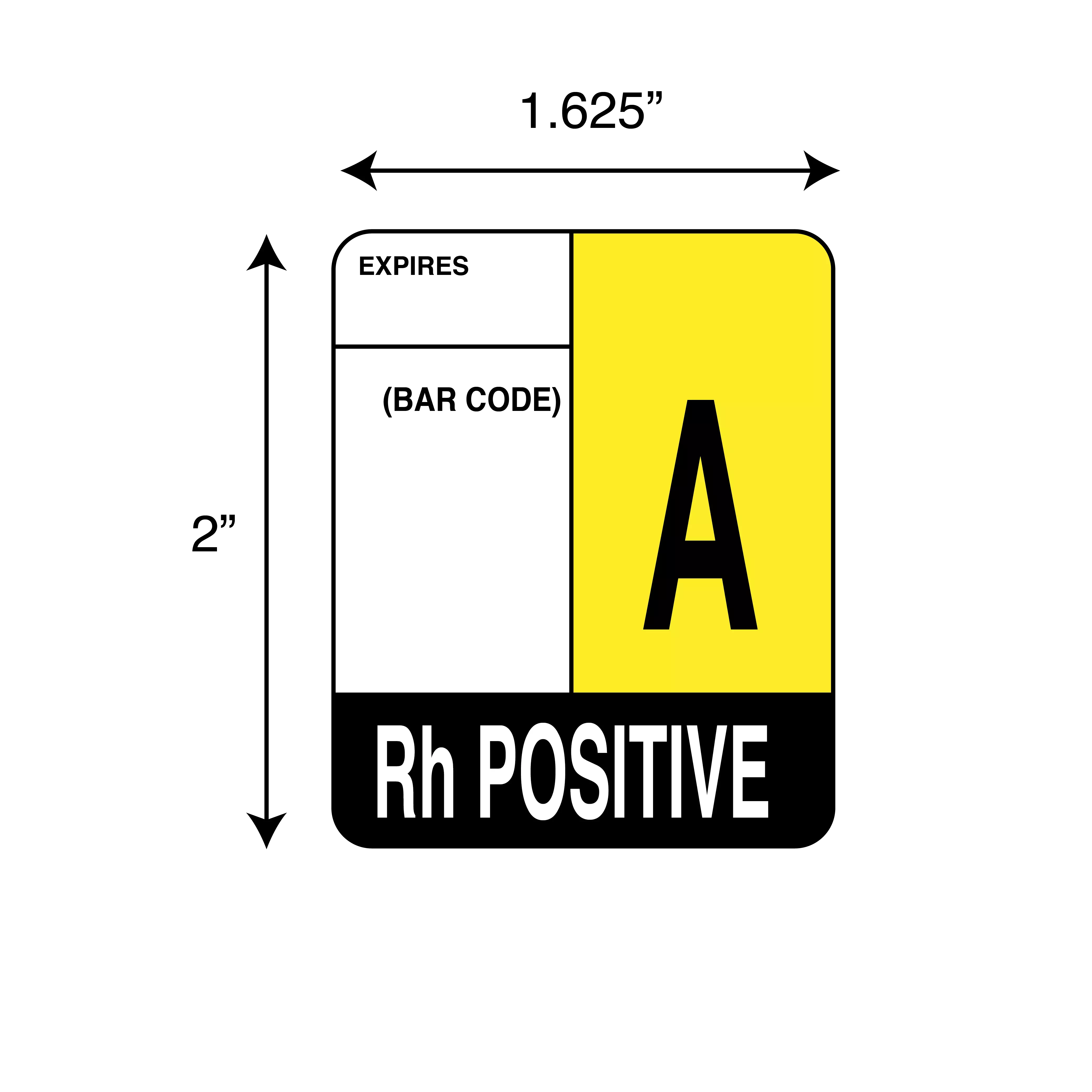 Label, A Rh Positive