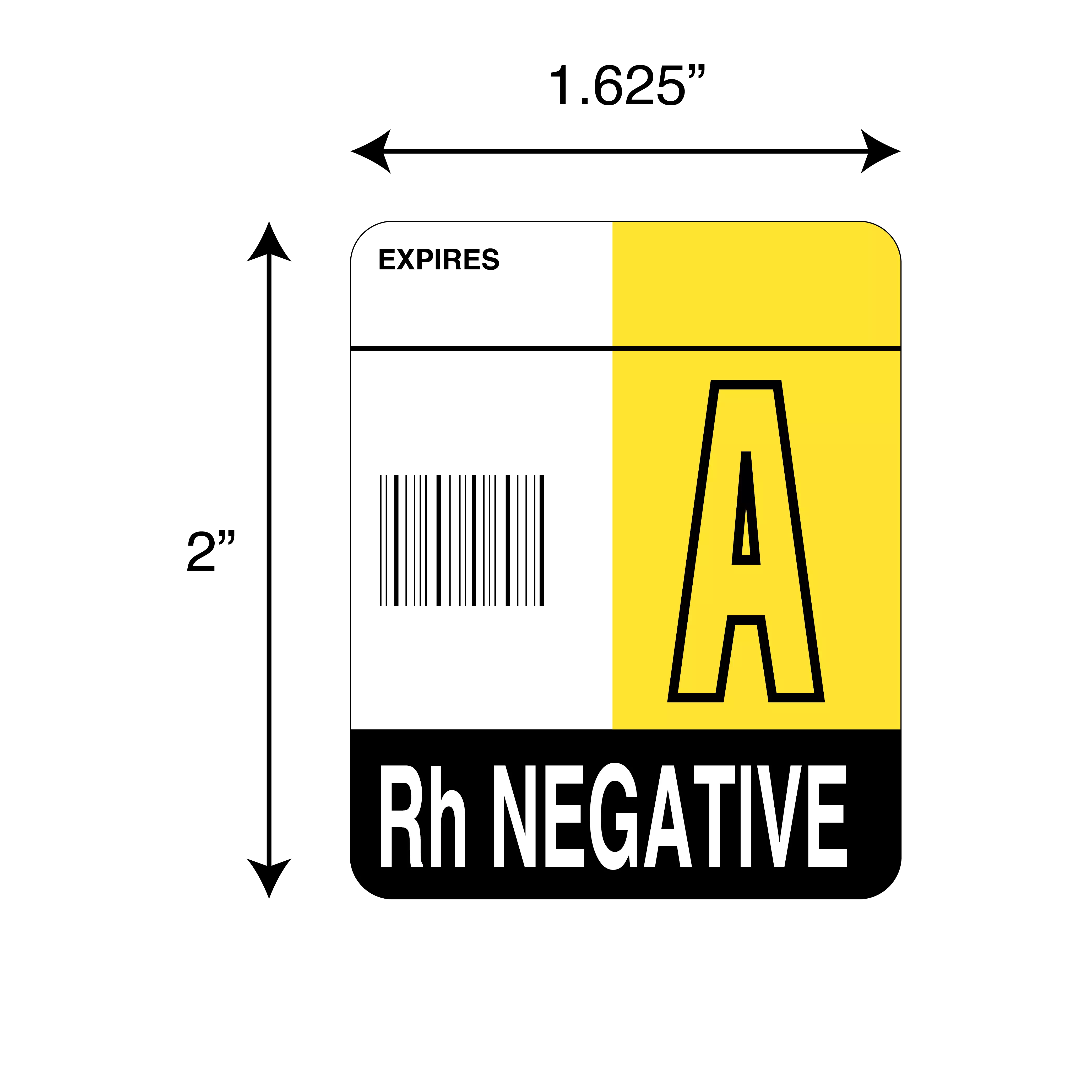 Label, A Rh Negative