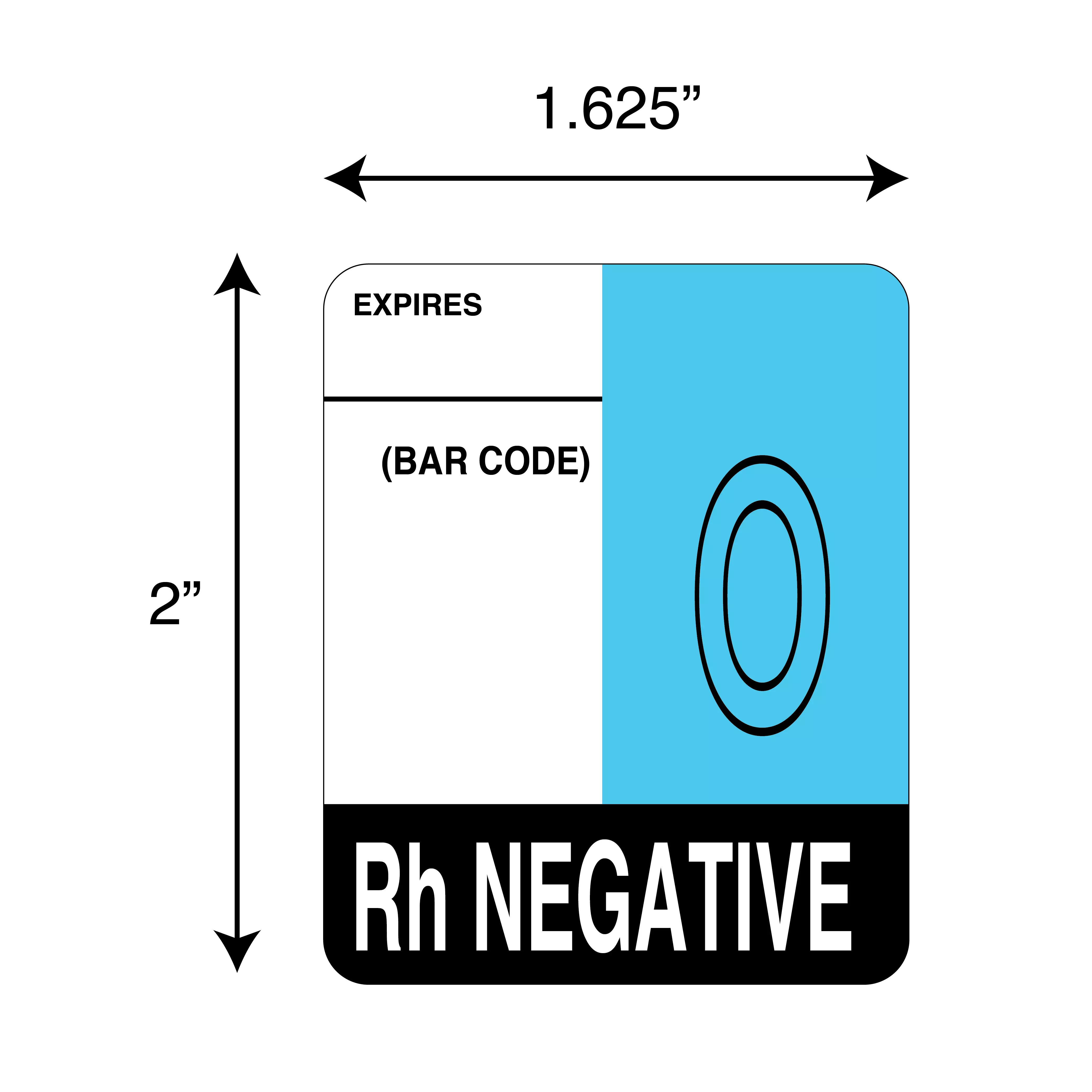 Label, O Rh Negative