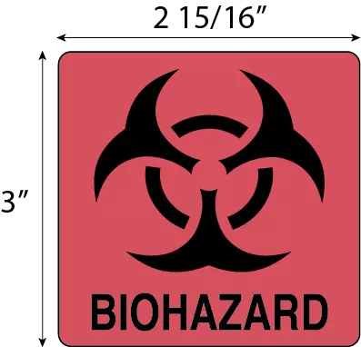 Biohazard Symbol - Laminated