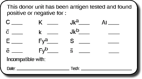 Label, Antigen Testing