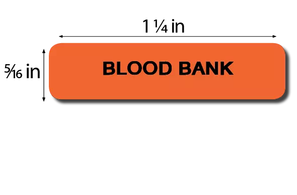 Label, Blood Bank