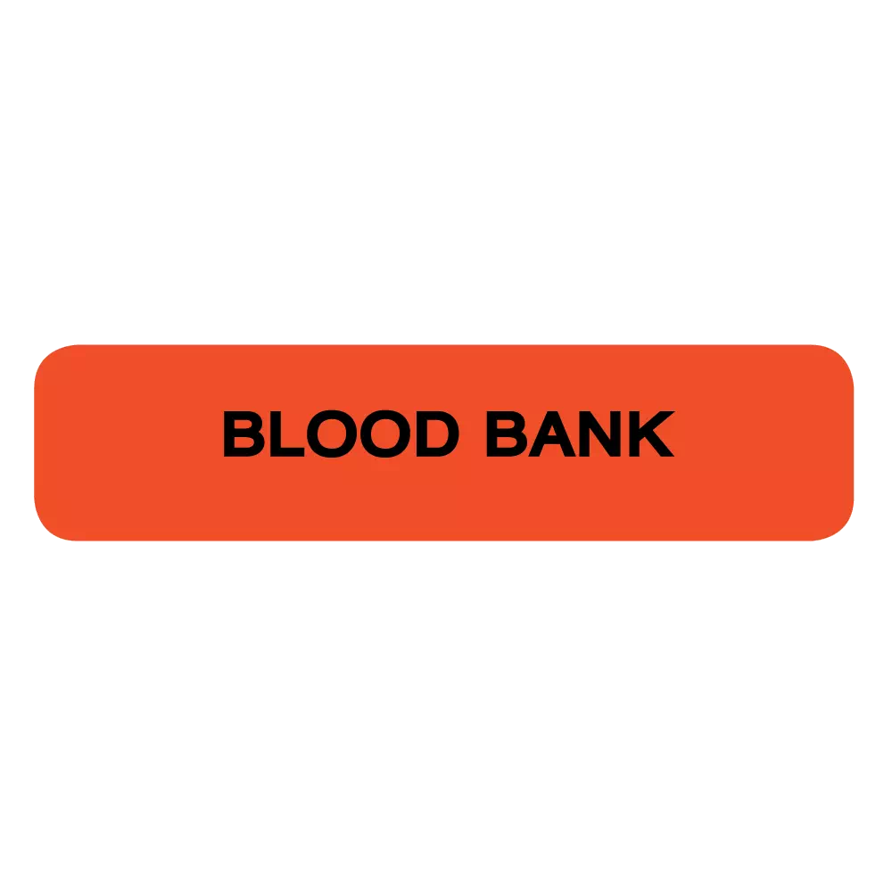 Label, Blood Bank