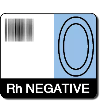 Label, O Rh Negative
