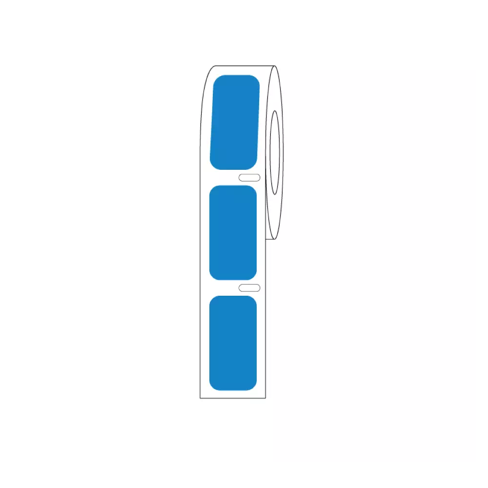 27x13mm Blue Direct Thermal Cryo Label for Cryogenic Vials