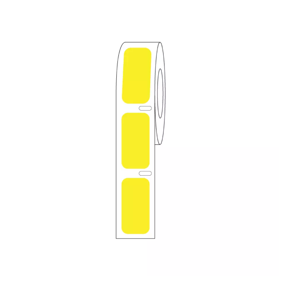 Direct Thermal Cryo Label 27x13mm for Cryogenic Vials Yellow